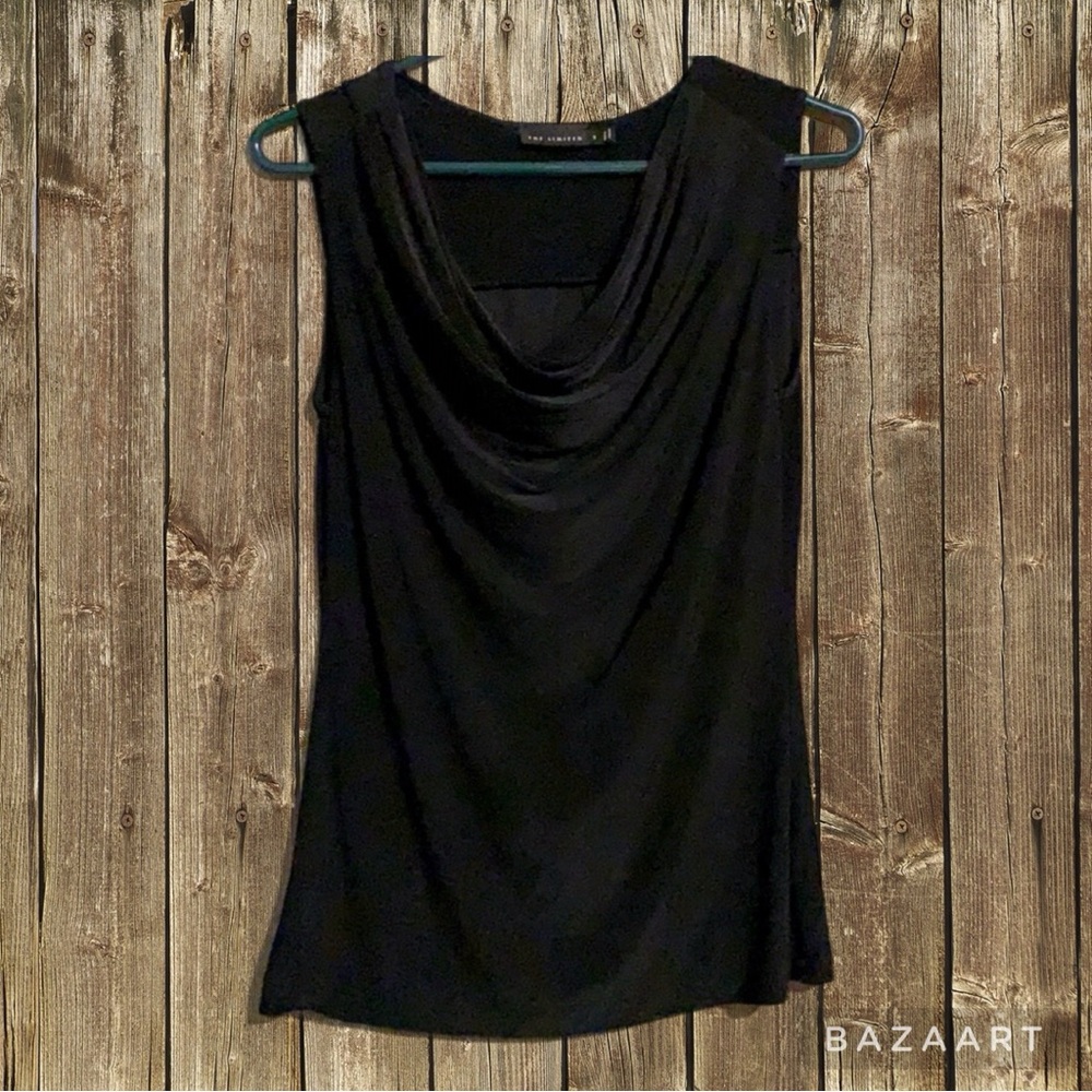 The Limited Black cowl neck blouse